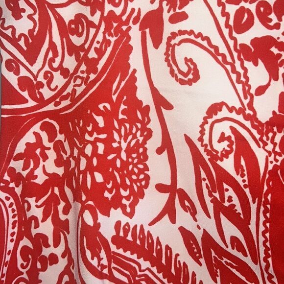 Women’s size 24W is sleeveless red and white spring summer midi dress - Picture 11 of 12